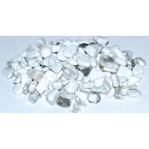 1 lb Howlite, White tumbled chips 6-8mm 1 lb Howlite, White tumbled chips 6-8mm