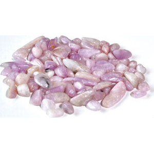 1 lb Kunzite tumbled chips 7-9mm