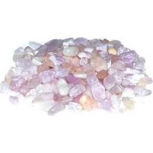 1 lb Morganite tumbled chips 5-8mm