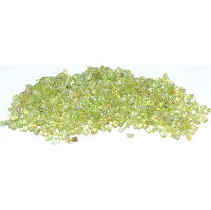 1 lb Peridot tumbled chips 2-4mm