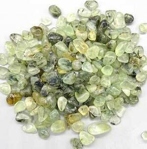 1 lb Prehnite tumbled chips 8-12mm 1 lb Prehnite tumbled chips 8-12mm