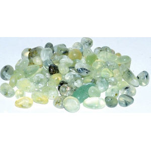 1 lb Prehnite, Green tumbled chips 6-8mm