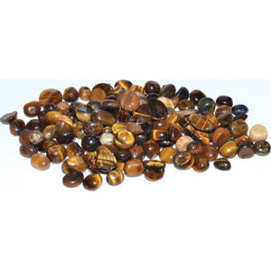 1 lb Tiger Eye tumbled chips 5-7mm