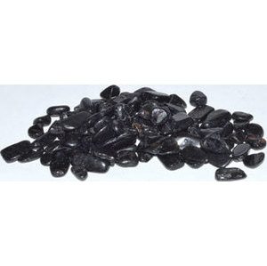 1 lb Tourmaline, Black tumbled chips 6-8mm