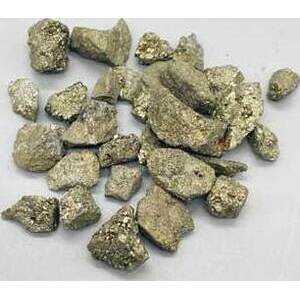 1 lb Pyrite untumbled chips (5-10mm)