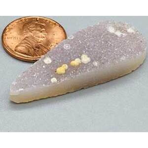2" Amethyst Tear druse cabochon 2" Amethyst Tear druse cabochon