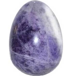 2" Amethyst, Cheveron egg 2" Amethyst, Cheveron egg