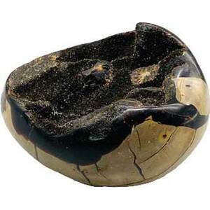 Jasper, Septarian egg W Druze Jasper, Septarian egg W Druze