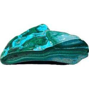 0.4-0.7# Chrysocolla/Malachite free shape