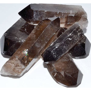 ~3# Smoky Qtz points ~3# Smoky Qtz points