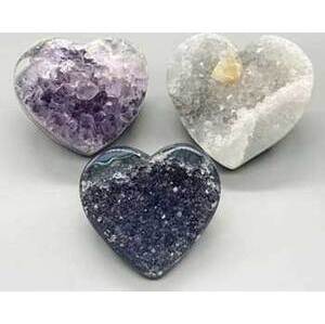 2-4" Amethyst druse heart 2-4" Amethyst druse heart
