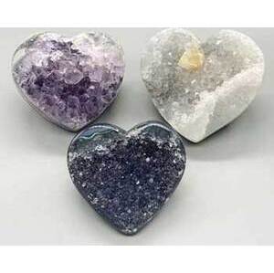 2-4" Amethyst druse heart