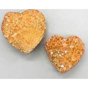 2-3" Champagne druse heart