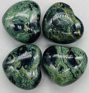 2" Jasper, Kambaba heart 2" Jasper, Kambaba heart