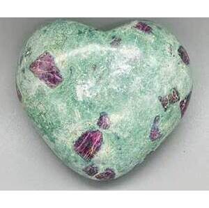 3" Ruby Zoisite heart