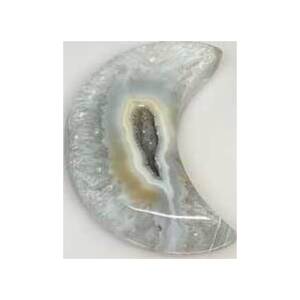 small Moon Druse Agate Geode small Moon Druse Agate Geode