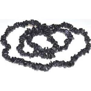 32" Black Stone chip necklace
