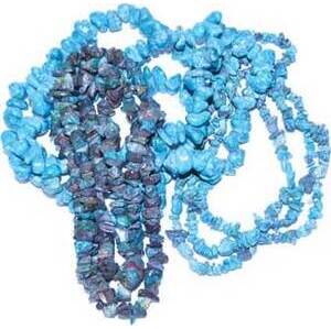 32" Turquoise color chip necklace 32" Turquoise color chip necklace