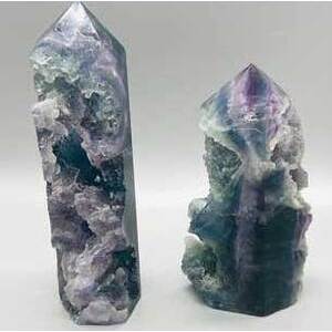 1.2-1.7# Fluorite, natural 1 side obelisk