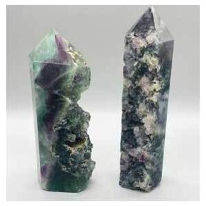 1.7-2.5# Fluorite, natural 1 side obelisk