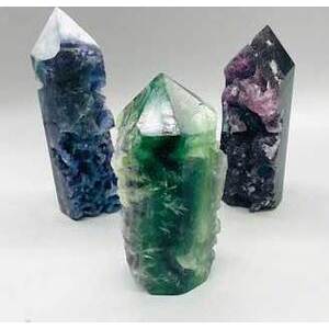 .7-1.2# Fluorite, natural 1 side obelisk