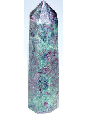 2 1/2"+ Ruby Fuchsite obelisk 2 1/2"+ Ruby Fuchsite obelisk