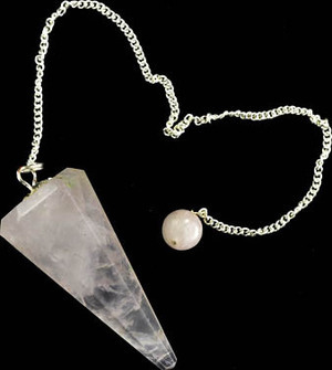 6-Sided Rose Quartz Pendulum