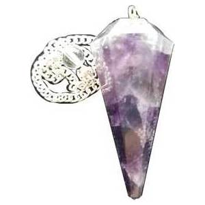 6-sided Amethyst pendulum