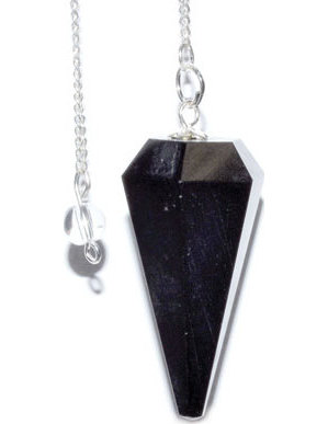 6-sided Black Tourmaline pendulum