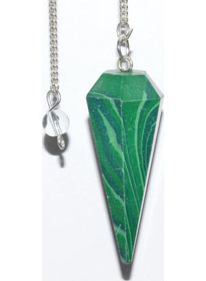 6-sided Malachite pendulum