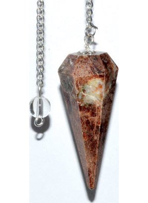 6-sided Garnet pendulum