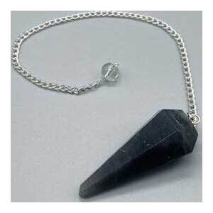 6-sided Black Obsidian pendulum 6-sided Black Obsidian pendulum