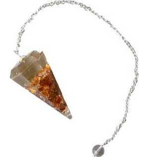 Citrine orgone pendulum