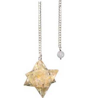 Merkaba Citrine Orgone pendulum