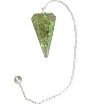 Peridot Orgone pendulum Peridot Orgone pendulum