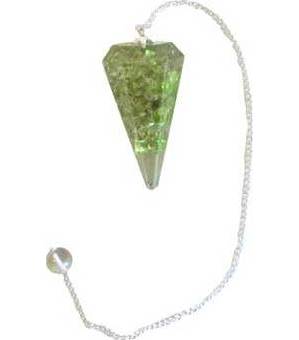 Peridot Orgone pendulum