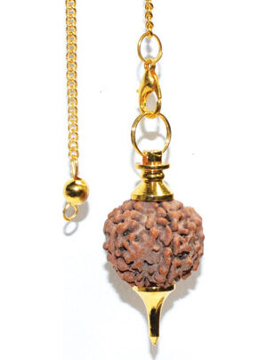 Gold Rudraksha pendulum