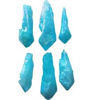 1 lb Angel Aqua Blue Crystal unpolished points