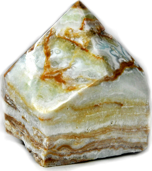 Calcite, Caribbean top polished point
