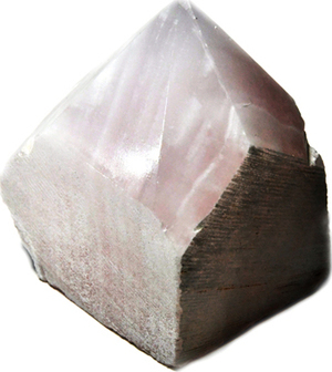 Calcite, Pink top polished point