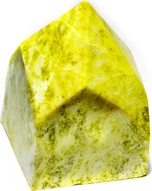 Yellow Jade top polished point