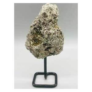 Pyrite on metal stand