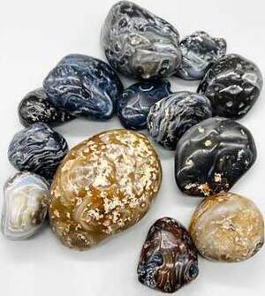 1 lb Agate, Enhydro tumbled 1 lb Agate, Enhydro tumbled