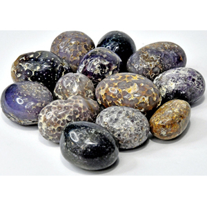 1 lb Agate, Grape tumbled stones