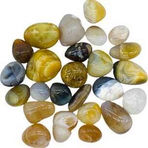 1 lb Agate, Natural tumbled stones
