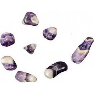 1 Lb Chevron Amethyst Tumbled Stones