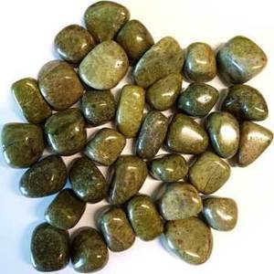 1 lb Epidote tumbled stones