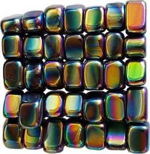 1 lb Magnetic Rainbow Hematite stones