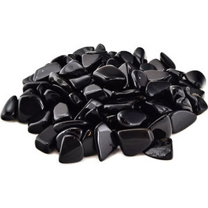 1 Lb Obsidian, Black Tumbled Stones 1 Lb Obsidian, Black Tumbled Stones