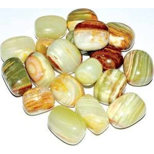 1 lb Onyx, Green tumbled stones 1 lb Onyx, Green tumbled stones